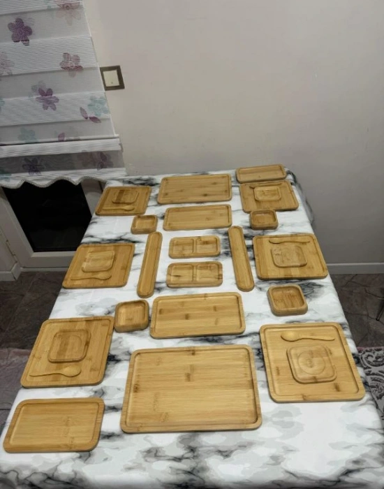 32 Parça Bambu Kahvaltı Seti