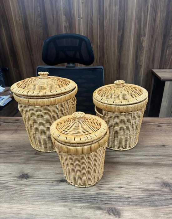 3 Lü Hasir Patates Soğanlik Yuvarlak