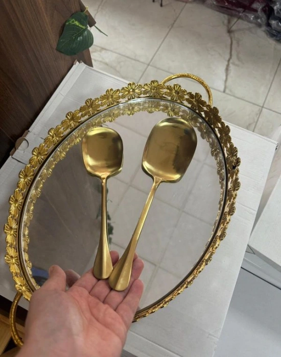 Servis Kaşığı Büyük Gold