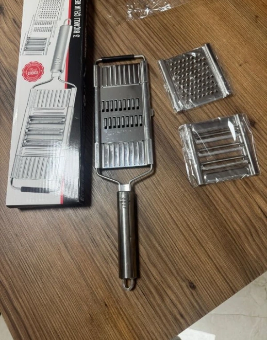 Çelik Rende 3 Bıçaklı Mandolin