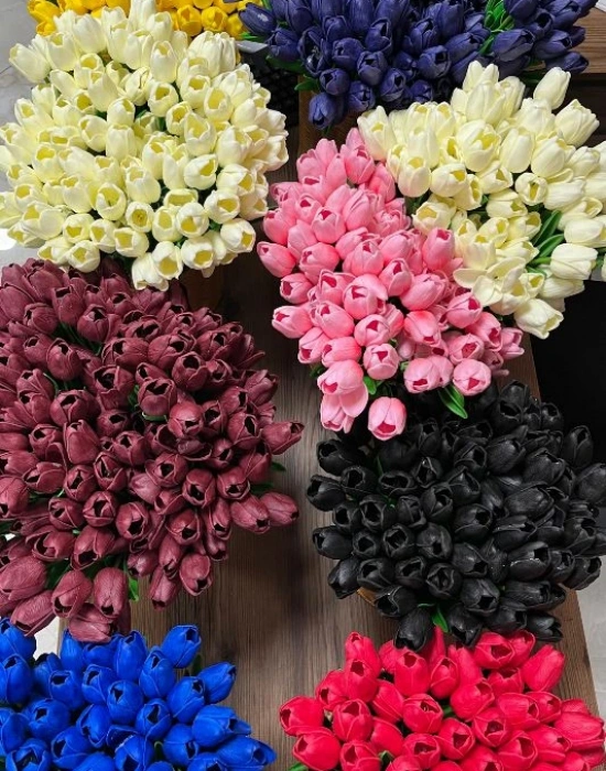 Yapay Lale Çiçek 10lu Demet