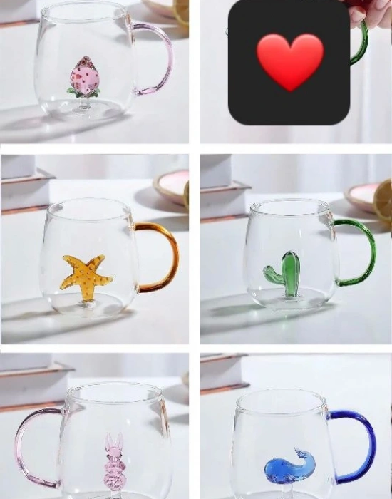 Oymalı Renkli Sapli Sunum Bardağı