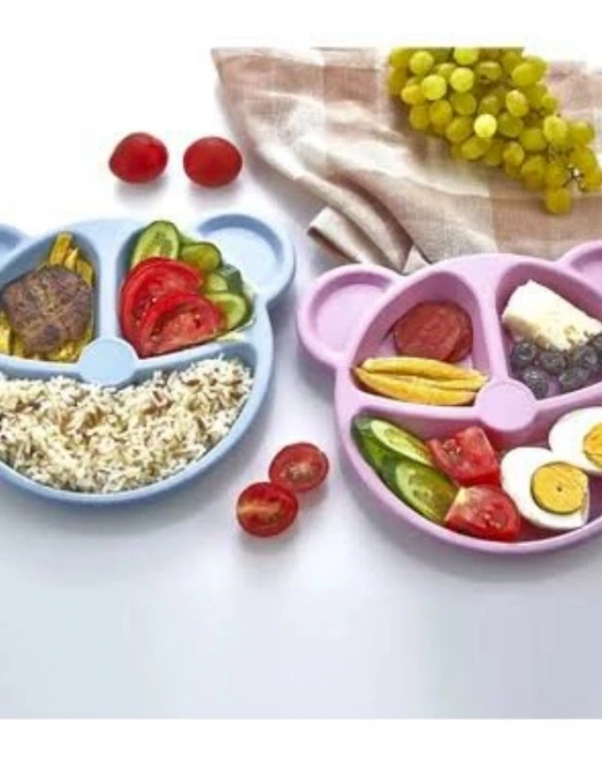 Ayıcık Mama Tabağı 3 Bölmeli