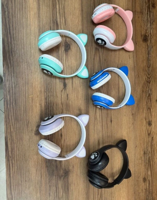 Kedili Kulaklık Mint Yeşili