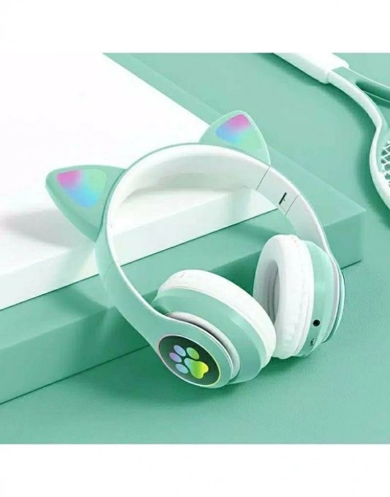 Kedili Kulaklık Mint Yeşili