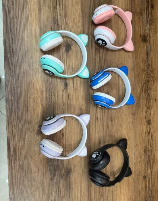 Kedili Kulaklık Pembe