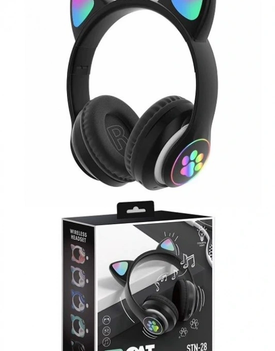 Kedili Kulaklık Siyah