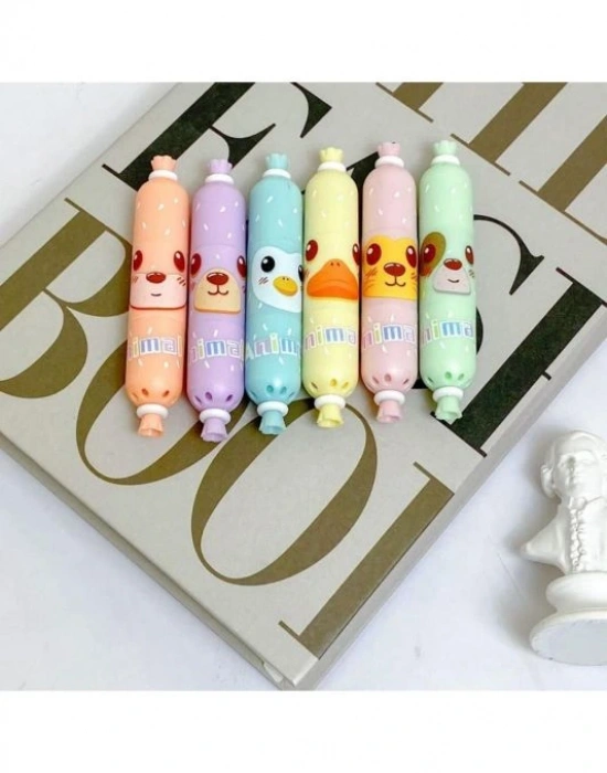 6lı Şeker Model Keçeli Kalem