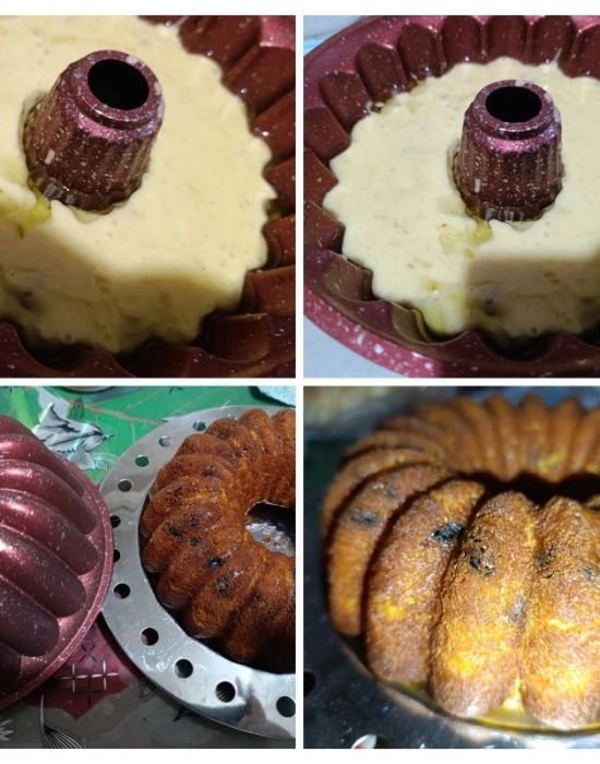 Hamarat Döküm Dilimli Kek Kalıbı Bordo