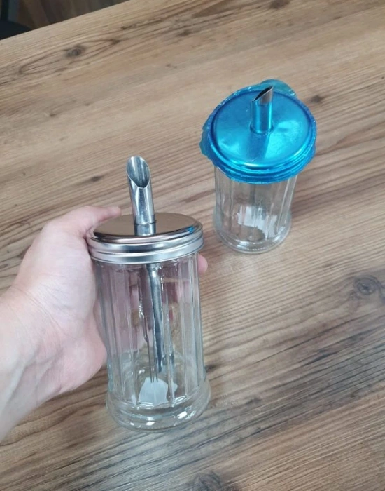 İkea Tarzı Dökmeli Toz Şekerlik 350 Ml