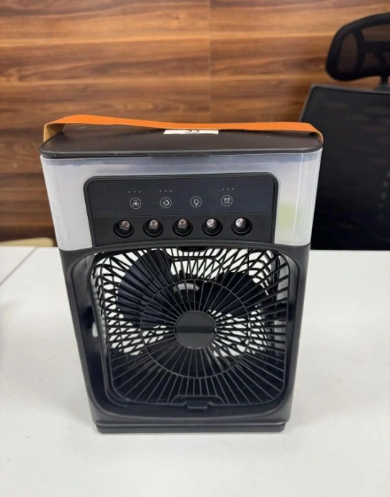 Su Ve Buz Hazneli Masa Vantilatörü 600 Ml Kapasiteli Nemlendirici Soğuk Fan Klima