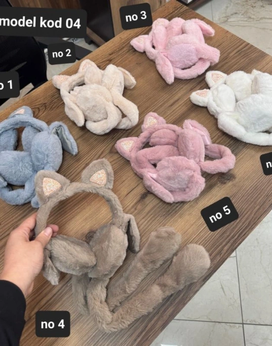 Peluş Kulaklık No 4 Kedili Model