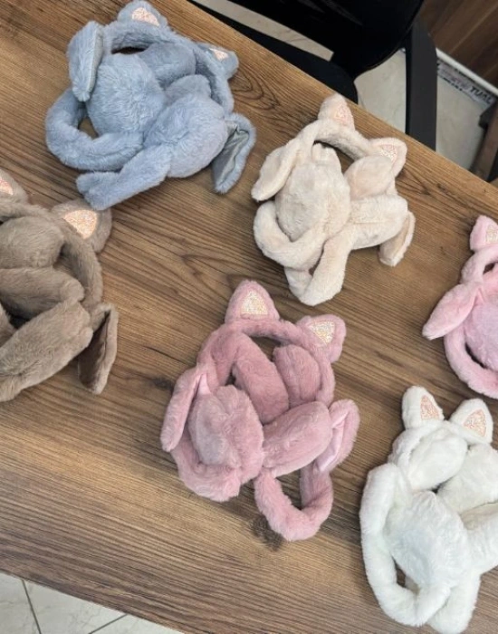 Peluş Kulaklık No 4 Kedili Model
