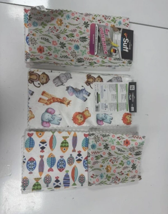 Suff Blumenkorb Mikrofiber Mutfak Bezi 4Lü 32x32