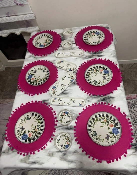 Lvn 14 Parça Kahvaltı Seti Seramik No 1-48576