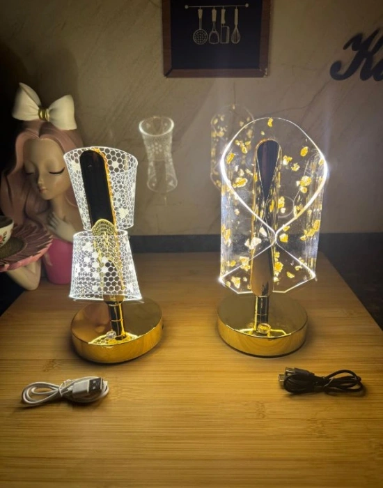 Dokunmatik Şarjlı Masa Lambası Gold 3115