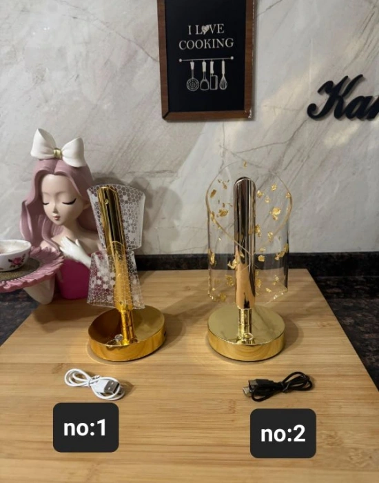 Dokunmatik Şarjlı Masa Lambası Gold 3115