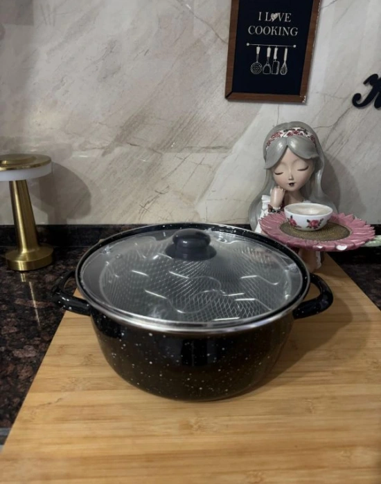 Emaye Kızartma Tenceresi Lüks