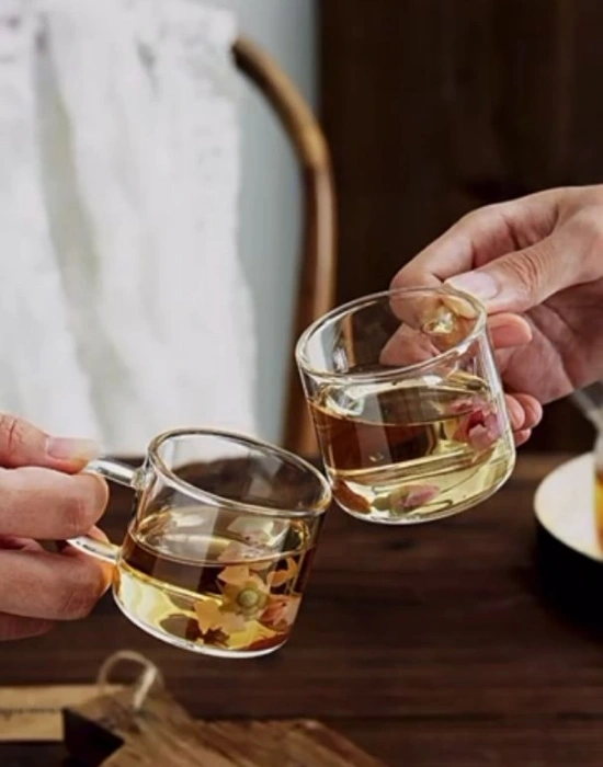 6Lı Renkli Saplı Termisil Bardak