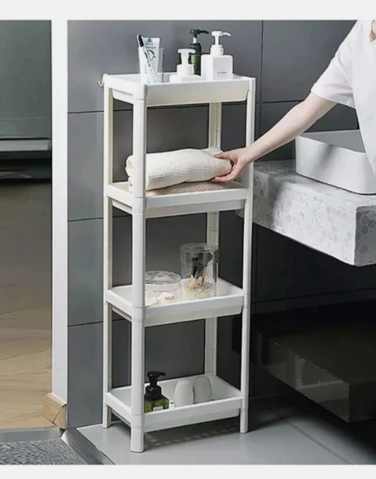 4 Katlı Raf Ünitesi Beyaz