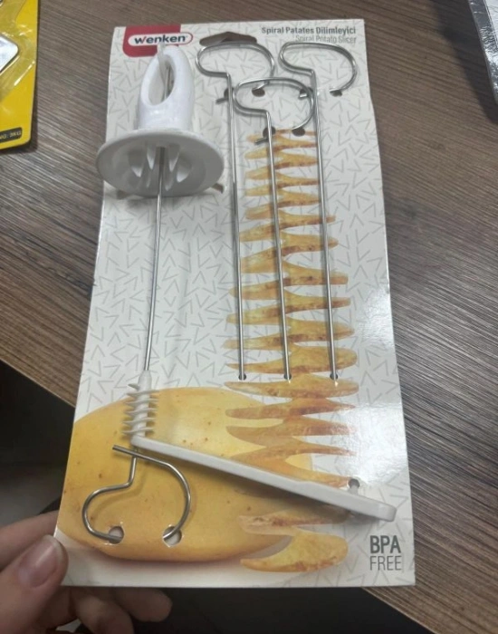 Spiral Patates Dilimieyici Çubuklu