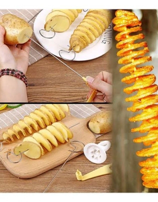 Spiral Patates Dilimieyici Çubuklu