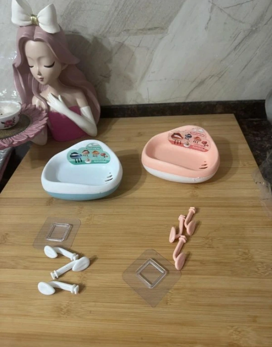 Bulut Sabun Askısı Sabunluk Mavi Pembe