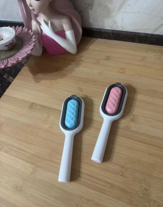 Hazneli Kedi Köpek Duş Tarak Pembe Mavi