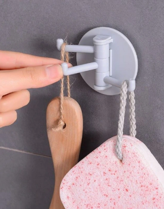 Yuvarlak 3Lü Havlu Askısı Yapışkanlı