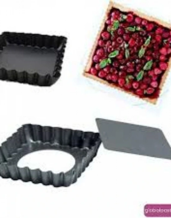 Kare Mini Turta Kalıbı Metal