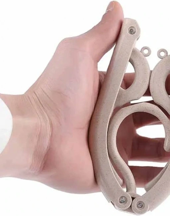 5Li Portatif Katlanabilir Seyahat Elbise Çocuk Askı Pembe