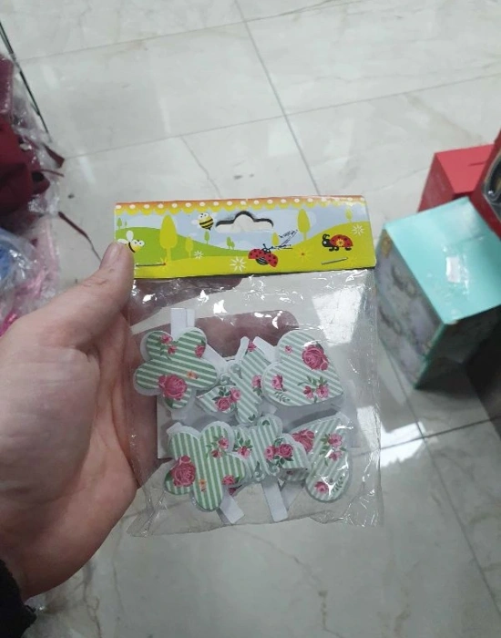 Cupcake / Çiçek Model Mandal 5Li