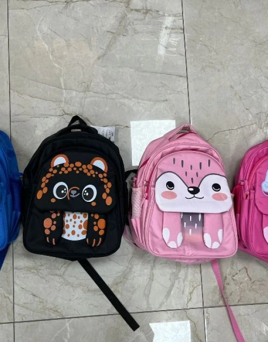 Koyu Pembe 3Lü Long Sleeve Sevimli Anasınıfı İlkokul Çantası Unicorn