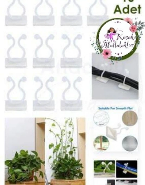 Ev Ofis Düzenleyici Klips Beyaz 10Lu Paket