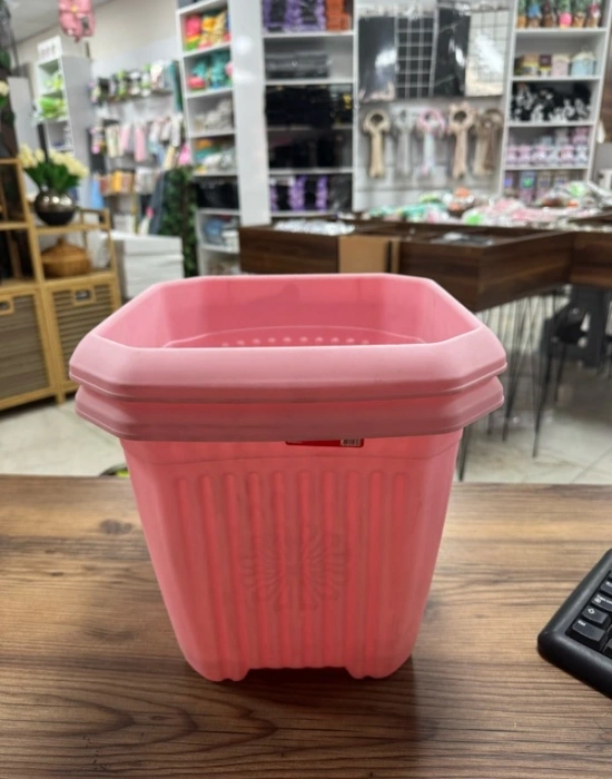 Kare Model No6 Pembe Saksı