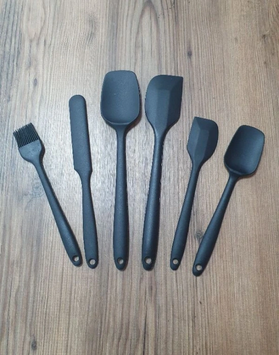 6Lı Spatula Seti SİYAH DMR
