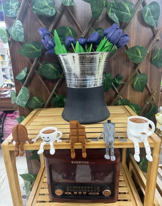 Çikolata Sevimli Mini Kahve Köşesi Obje Biblo