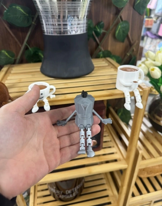 Kahve Makınesi Sevimli Mini Kahve Köşesi Obje Biblo