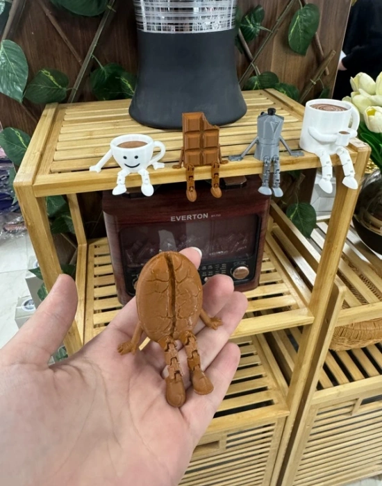 Kahve Çekirdek Sevimli Mini Kahve Köşesi Obje Biblo