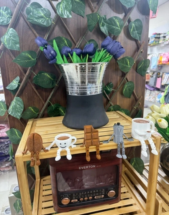 Kahve Çekirdek Sevimli Mini Kahve Köşesi Obje Biblo