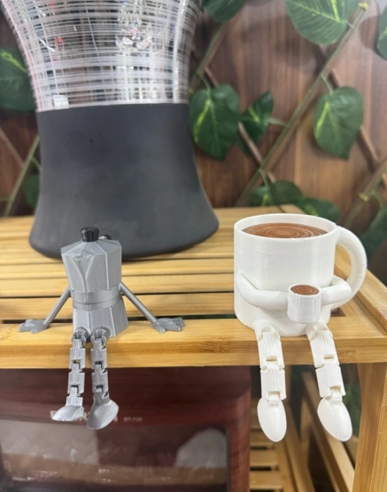 Kupa Büyük Sevimli Mini Kahve Köşesi Obje Biblo