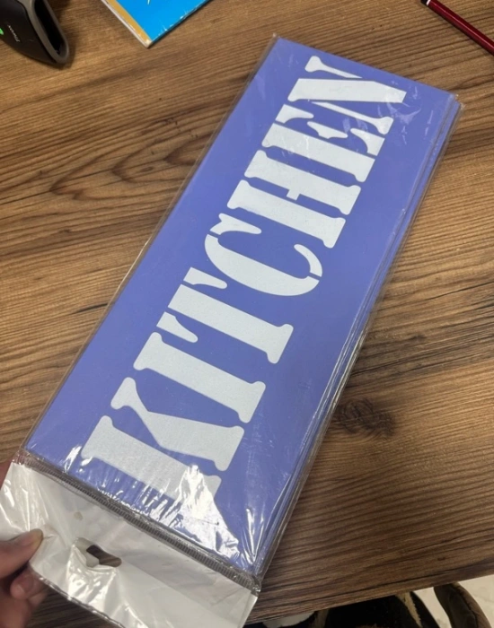 Kitchen Yazılı Pano Mor