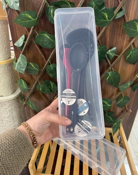 T. 2Li Servis Gereçleri Organizer Şeffaf 37x12x8 CM