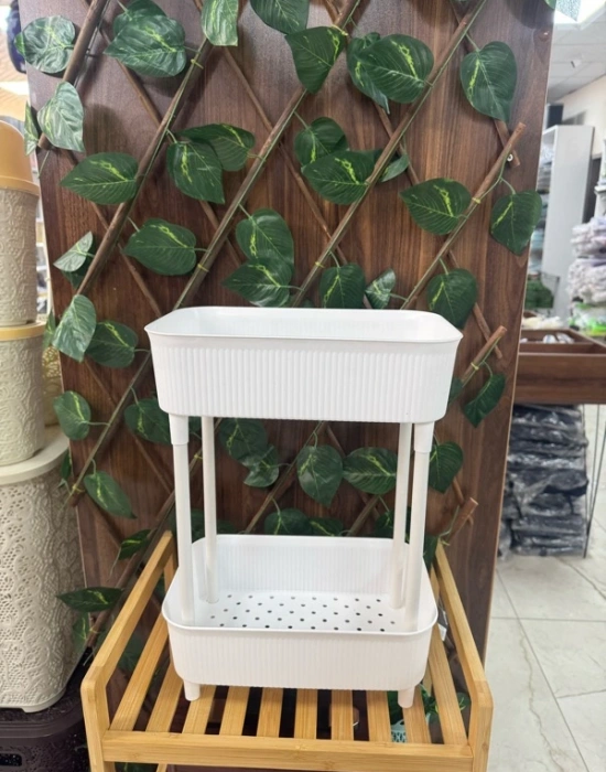 T. 2 Katlı Düzenleyici Beyaz Siyah 29.5 x18 x 41.5 CM