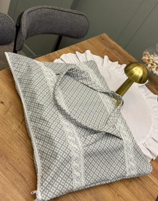 Fırın Tepsi Borcam Taşıma Çantası Kılıfı GRİ