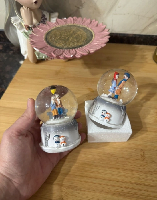 Işıklı Kar Küresi Mini Boy 10 x 6.5 CM A-B 9545