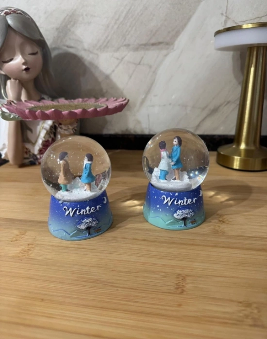 Işıklı Kar Küresi Mini Boy 10 x 6.5 CM A-B 9551