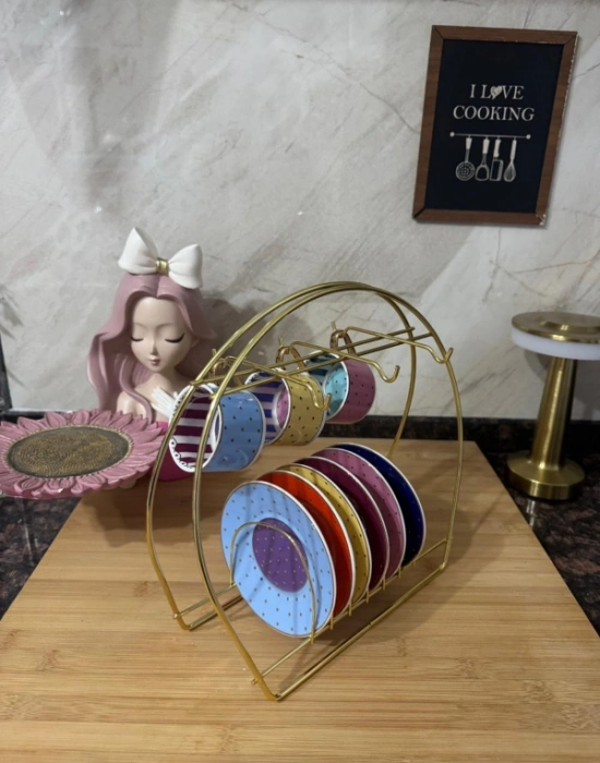 Gold Metal Fincan Askı Fincanlık