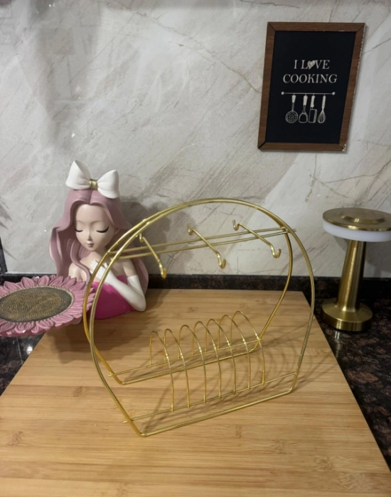 Gold Metal Fincan Askı Fincanlık