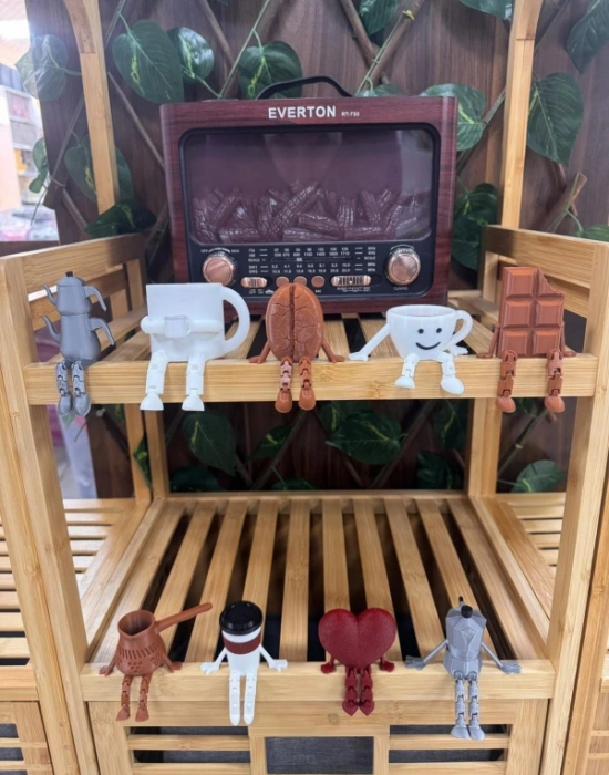 Cezve Sevimli Mini Kahve Köşesi Obje Biblo